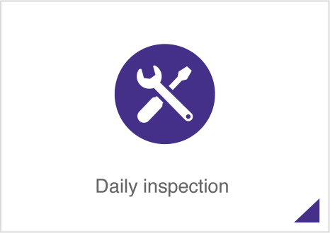 Daily inspection and regular inspection